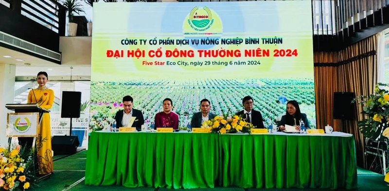 Đại hội cổ đông thường niên Công ty cổ phần Dịch vụ Nông nghiệp Bình Thuận.