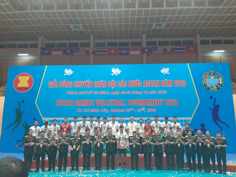 Việt Nam vô địch giải bóng chuyền nam Quân đội các nước ASEAN