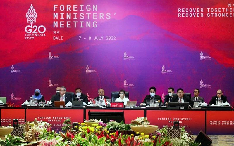 Hội nghị Bộ trưởng Ngoại giao G20 tại Indonesia. (Ảnh REUTERS) 