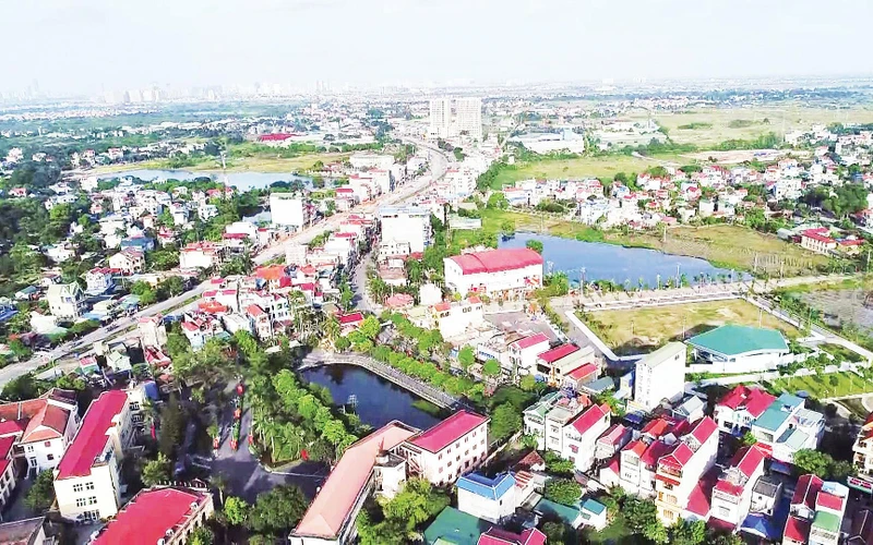 Diện mạo mới của thị trấn Chúc Sơn, huyện Chương Mỹ (Hà Nội). 