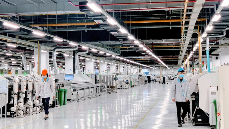 Nhà máy sản xuất của Công ty Pegatron Việt Nam trong Khu công nghiệp DEEP C Hải Phòng.