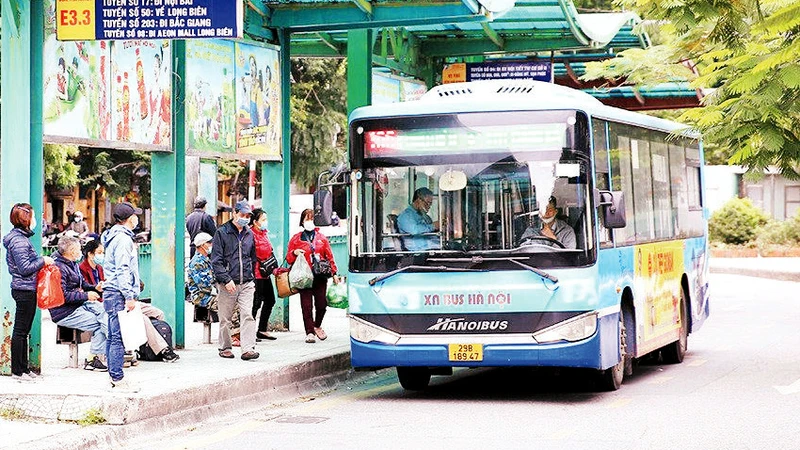 Xe buýt Hà Nội nỗ lực phục vụ tốt hơn. 
