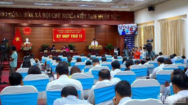 Quang cảnh kỳ họp cuối năm 2024 tại Cà Mau. 