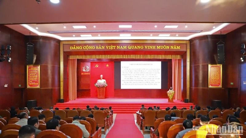 Quang cảnh Hội nghị tập huấn công tác nhân quyền năm 2024 tại Yên Bái. (Ảnh: Ban tổ chức)