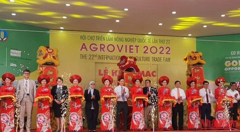 Khai mạc Hội chợ Triển lãm Nông nghiệp Quốc tế lần thứ 22 - AgroViet 2022. (Ảnh: THANH TRÀ)