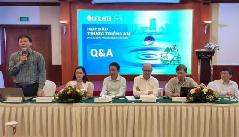 Họp báo giới thiệu về Triển lãm và Hội thảo quốc tế lần thứ 14 về ngành cấp thoát nước, công nghệ lọc nước, xử lý nước thải tại Việt Nam.