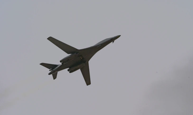 Máy bay ném bom tầm xa B-1 là một trong những phương tiện được triển khai trong vụ không kích các mục tiêu ở Iraq, Syria. (Ảnh minh họa: Không quân Mỹ)