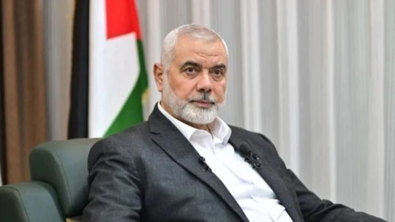 Lãnh đạo Phong trào Hồi giáo Hamas, ông Ismail Haniyeh, trả lời phỏng vấn báo chí ở Istanbul (Thổ Nhĩ Kỳ) ngày 20/4/2024. (Ảnh: Getty Images/TTXVN)