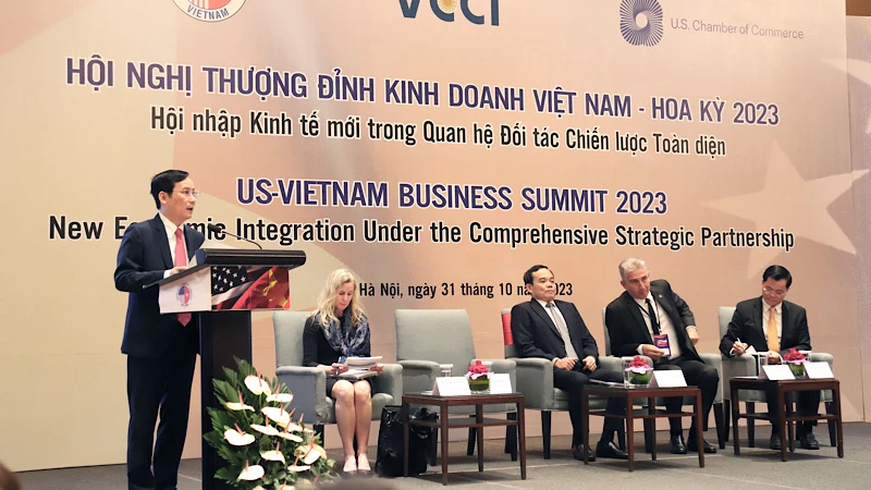 Hội nghị Thượng đỉnh Kinh doanh Việt Nam-Hoa Kỳ Là dịp để các doanh nghiệp hai nước thúc đẩy hợp tác thương mại.