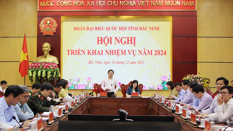 Đoàn Đại biểu Quốc hội tỉnh Bắc Ninh triển khai nhiệm vụ năm 2024.