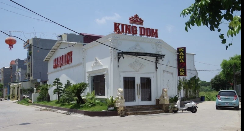 Cơ sở karaoke King Dom ở huyện Bình Giang, tỉnh Hải Dương.