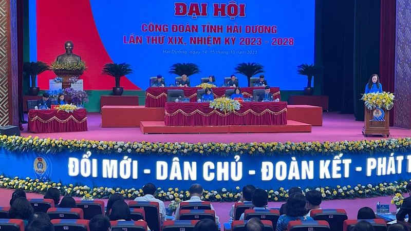 Đại hội Công đoàn tỉnh Hải Dương lần thứ 19 (nhiệm kỳ (2023-2028).