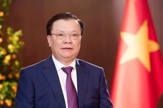 Đồng chí Đinh Tiến Dũng, Ủy viên Bộ Chính trị, Bí thư Thành ủy Hà Nội.