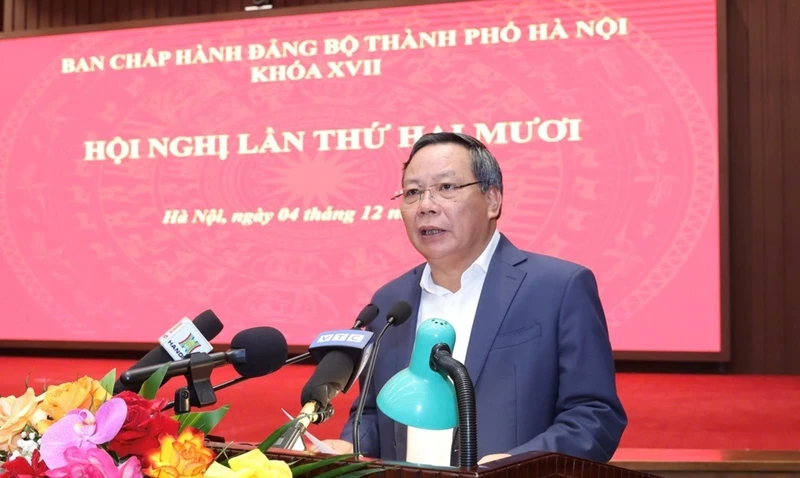 Phó Bí thư Thường trực Thành ủy Hà Nội Nguyễn Văn Phong quán triệt tư tưởng, quan điểm chỉ đạo của Đảng và của Tổng Bí thư Tô Lâm về Kỷ nguyên phát triển mới - Kỷ nguyên vươn mình của dân tộc Việt Nam.