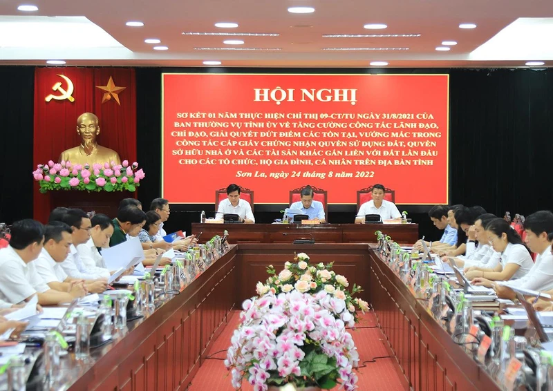 Hội nghị sơ kết 1 năm thực hiện Chỉ thị số 09 của Ban Thường vụ Tỉnh ủy Sơn La.
