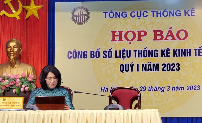 Tổng cục trưởng Thống kê Nguyễn Thị Hương.