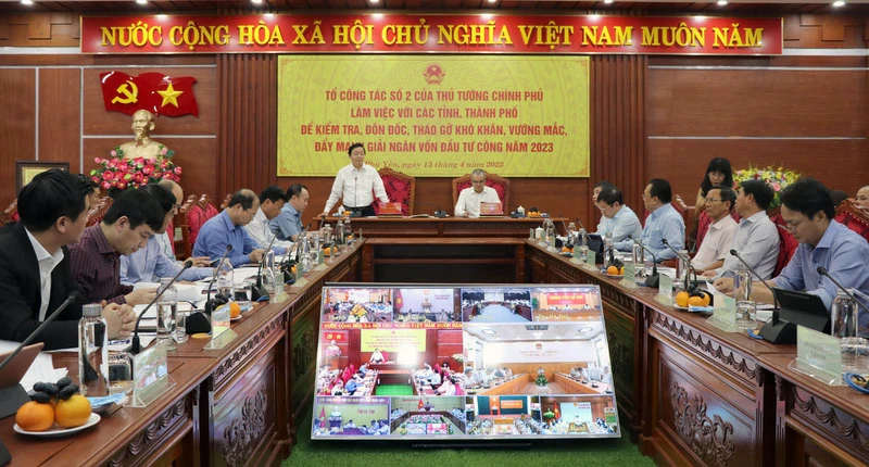 Phó Thủ tướng Trần Hồng Hà chủ trì tại điểm cầu chính tại tỉnh Phú Yên.