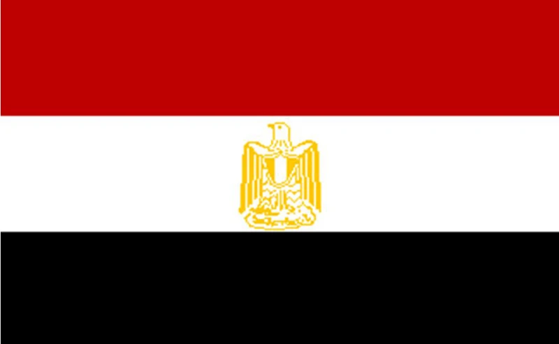 Quốc kỳ Cộng hòa Ả-rập Ai Cập.