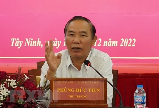 Thứ trưởng Nông nghiệp và Phát triển Nông thôn Phùng Đức Tiến được Thủ tướng bổ nhiệm lại từ ngày 2/11/2023. (Ảnh: TTXVN)