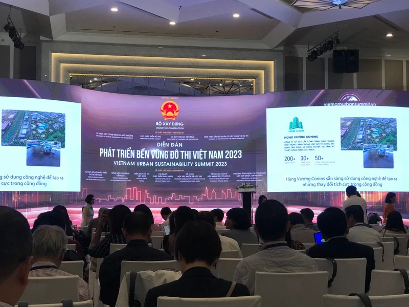 Toàn cảnh Diễn đàn phát triển bền vững đô thị Việt Nam năm 2023