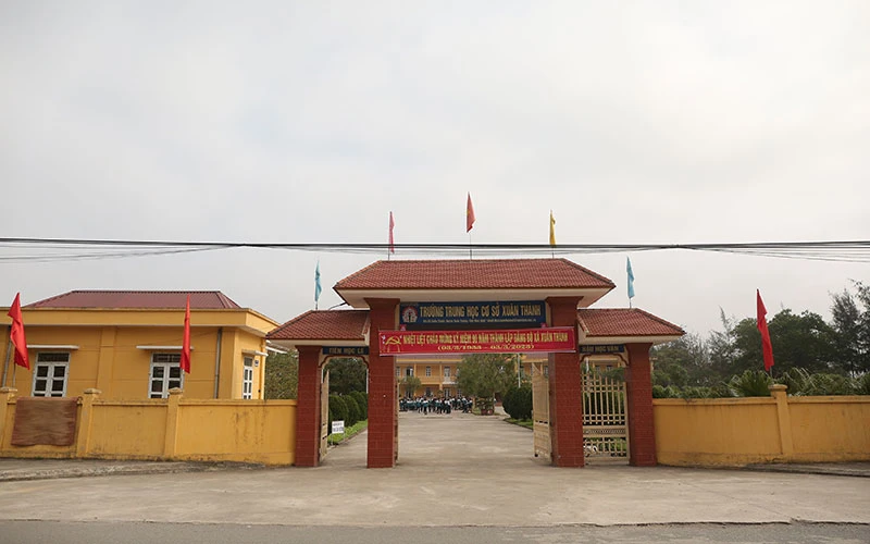 Trường THCS Xuân Thành đạt chuẩn quốc gia mức độ II.
