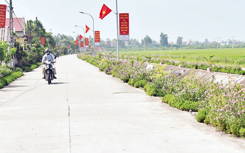 Đường giao thông ở xã Xuân Khên, huyện Lý Nhân.