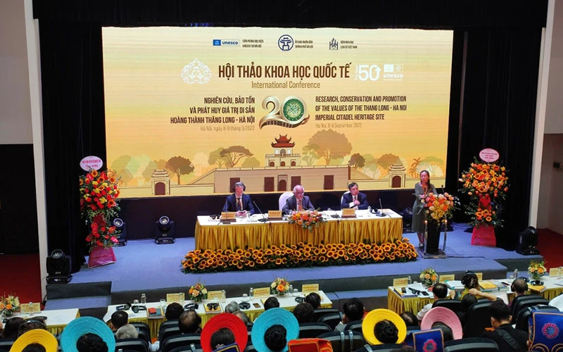 Hội thảo khoa học quốc tế “20 năm nghiên cứu, bảo tồn và phát huy giá trị di sản Hoàng thành Thăng Long-Hà Nội”-tháng 9/2022.