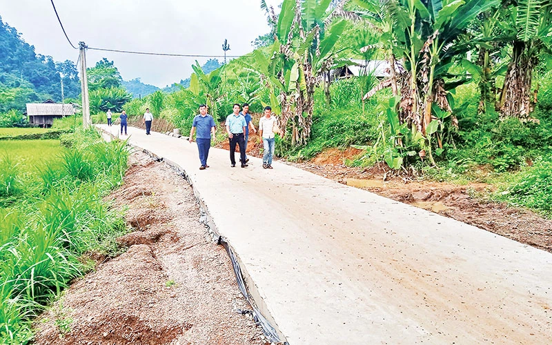 Tuyến đường cuối cùng ở xã Thượng Nung, huyện Võ Nhai được bê-tông hóa. 