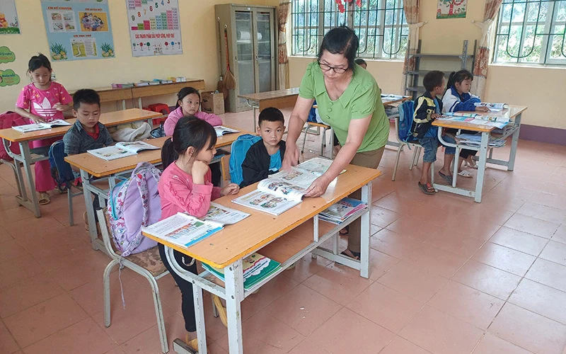 Điểm trường Cao Lù, Trường tiểu học Ca Thành, huyện Nguyên Bình, tỉnh Cao Bằng đã ổn định việc dạy và học.