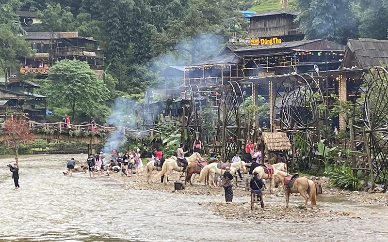 Khu du lịch Cát Cát (Sa Pa) đang hồi sinh.