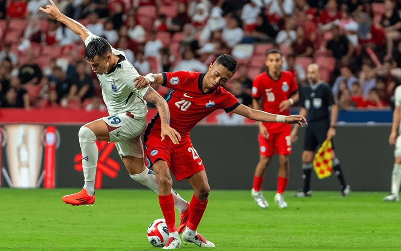 Tiền đạo Shawal Anuar (20) đang dẫn đầu danh sách cầu thủ ghi nhiều bàn nhất tại ASEAN Cup 2024.