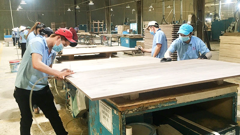 Sản xuất đồ gỗ xuất khẩu tại Công ty cổ phần gỗ Minh Dương (Bình Dương).
