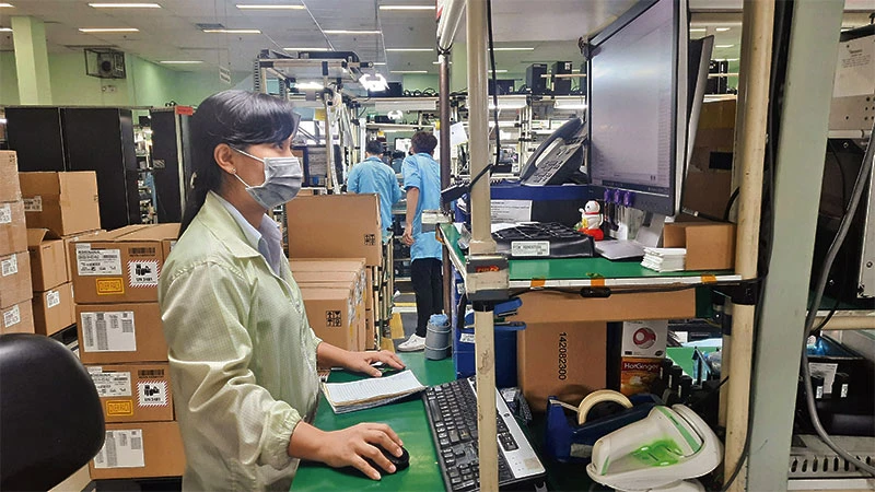 Hoạt động sản xuất tại Công ty TNHH Datalogic Việt Nam, Khu Công nghệ cao Thành phố Hồ Chí Minh.