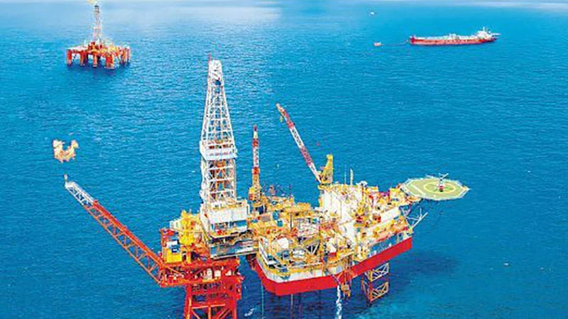 Giàn khai thác dầu khí trên biển của PVEP.