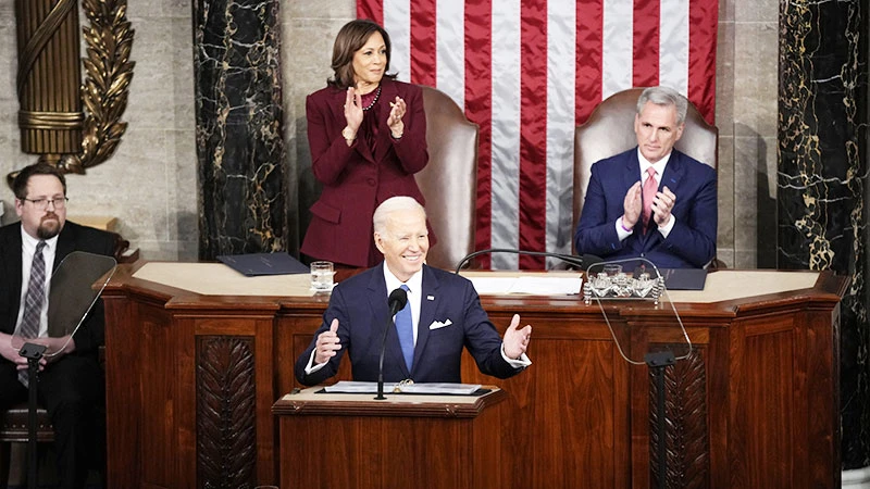 Tổng thống Mỹ Joe Biden đọc Thông điệp liên bang trước Quốc hội lưỡng viện.