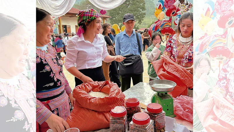 Các sản phẩm vùng cao Sơn La đã có mặt tại các hội chợ, gian hàng.