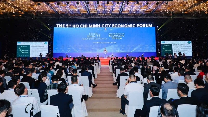 Toàn cảnh Diễn đàn Kinh tế Thành phố Hồ Chí Minh 2024.