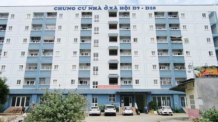 Dự án chung cư nhà ở xã hội D7-D10 (phường Mỹ Bình, TP Phan Rang-Tháp Chàm) góp phần giải quyết nhu cầu về nhà ở cho công nhân lao động và người có thu nhập thấp. Ảnh: VĂN HẢI