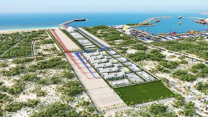 Dự án Trung tâm điện khí LNG Hải Lăng, tỉnh Quảng Trị của T&T Group. Ảnh: HOÀNG ANH