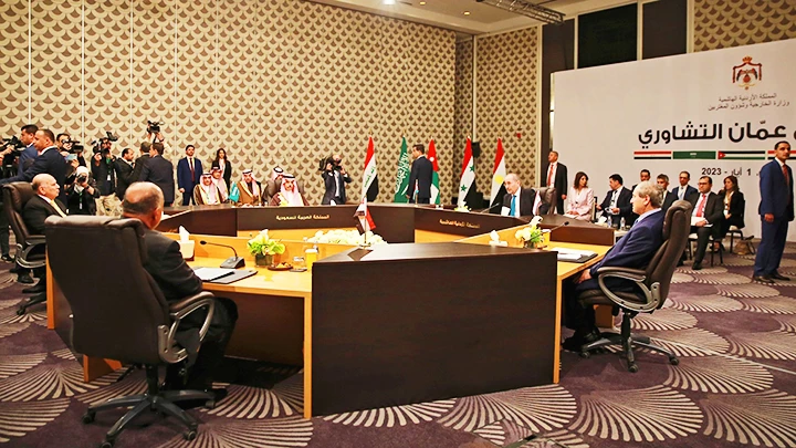 Cuộc họp của Bộ trưởng Ngoại giao các nước Arab về tình hình Syria. Ảnh: AFP