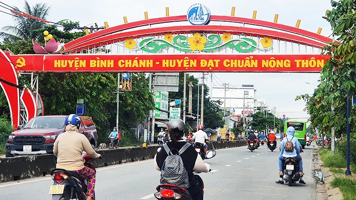 Nhiều quận, huyện tại Thành phố Hồ Chí Minh đạt chuẩn nông thôn mới.
