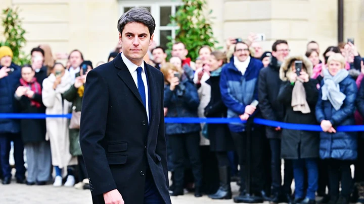 Ông Gabriel Attal trở thành Thủ tướng trẻ nhất trong lịch sử nước Pháp. Ảnh: AFP