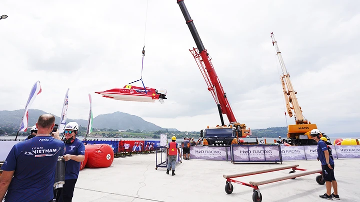 Công tác chuẩn bị cho giải đua thuyền máy quốc tế đã hoàn thành.