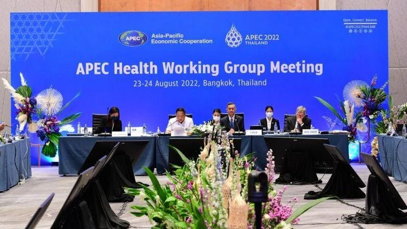 Hội nghị Các quan chức cấp cao APEC về nhóm làm việc y tế. (Ảnh: Bộ Y tế Thái Lan)