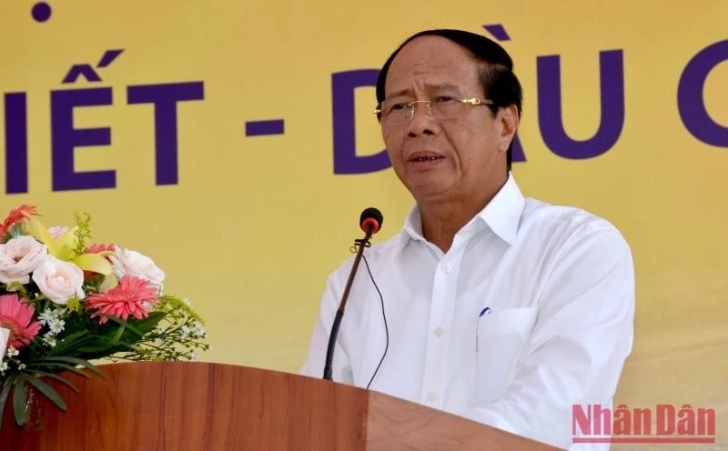 Phó Thủ tướng Lê Văn Thành phát biểu chỉ đạo tại Lễ phát động thi đua.