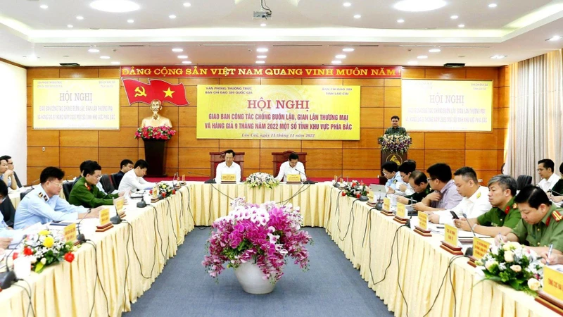 Hội nghị Ban Chỉ đạo 389 gồm 13 tỉnh khu vực phía bắc, tại thành phố Lào Cai, ngày 11/11/2022.