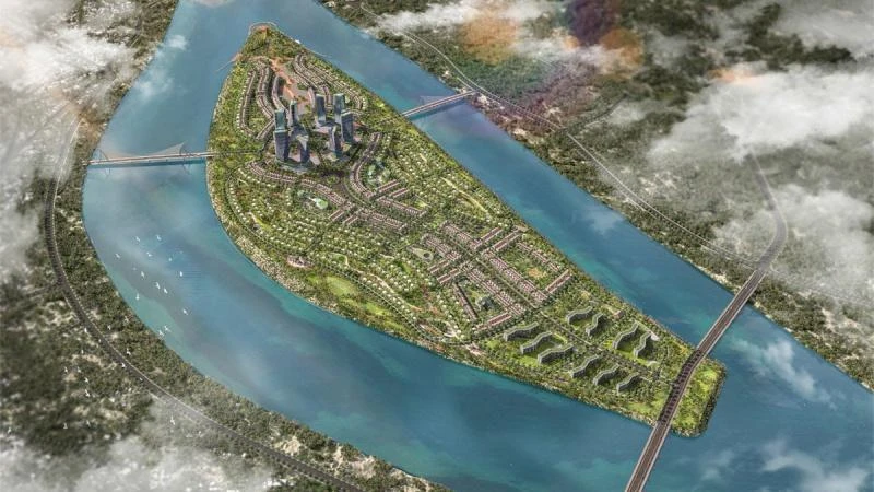 Phối cảnh tổng thể dự án Khu đô thị mới An Phú, thành phố Quảng Ngãi.