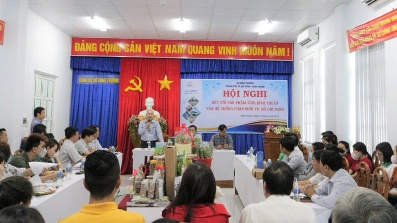 Ông Nguyễn Nguyên Phương, Phó Giám đốc Sở Công thương TP Hồ Chí Minh phát biểu tại Hội nghị.