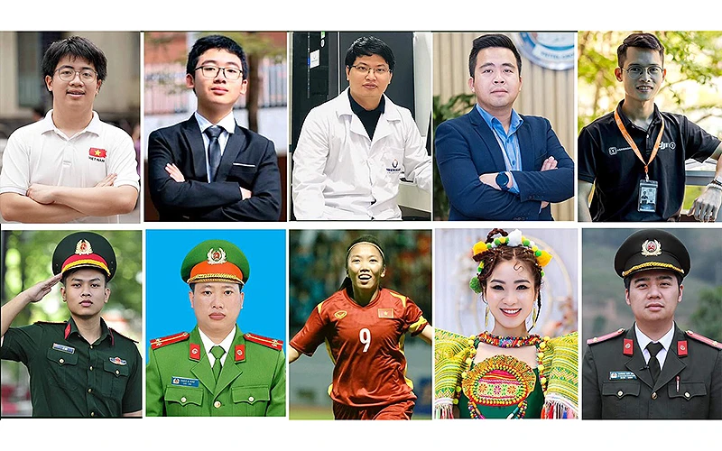 10 Gương mặt trẻ Việt Nam tiêu biểu năm 2022.