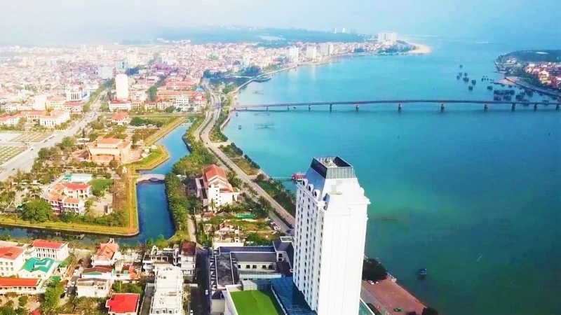 Một góc thành phố Đồng Hới, tỉnh Quảng Bình.